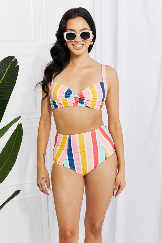 Marina West Swim High-Rise Bikini - Stripe