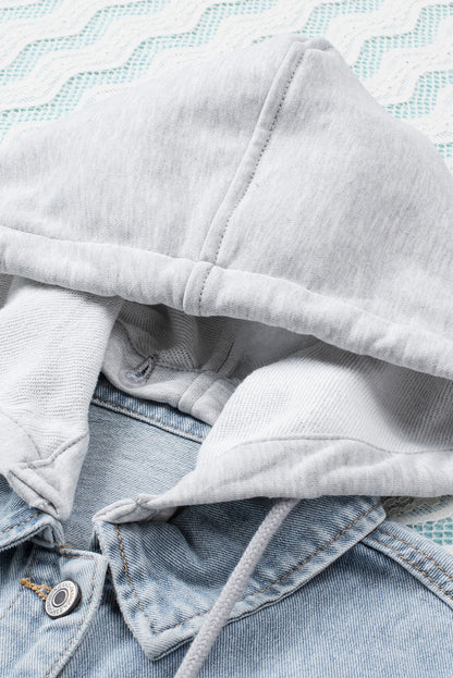 Distressed Hooded Denim Jacket | Women's Fashion Boutique Online - Alaena James Boutique